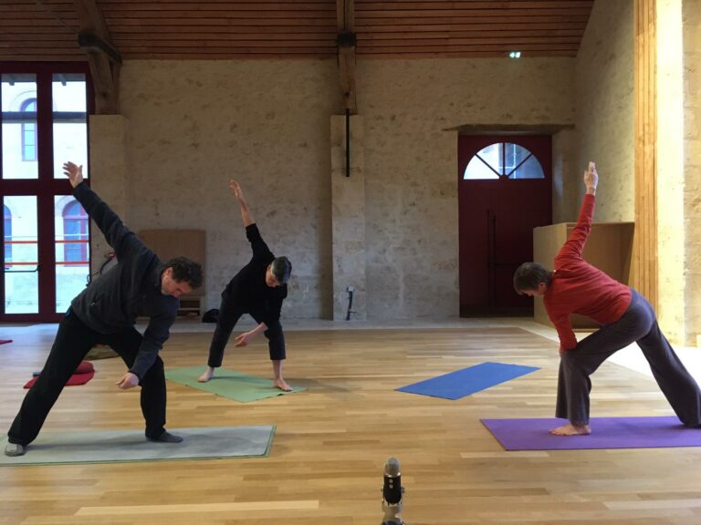 Yoga session at Bonnevaux