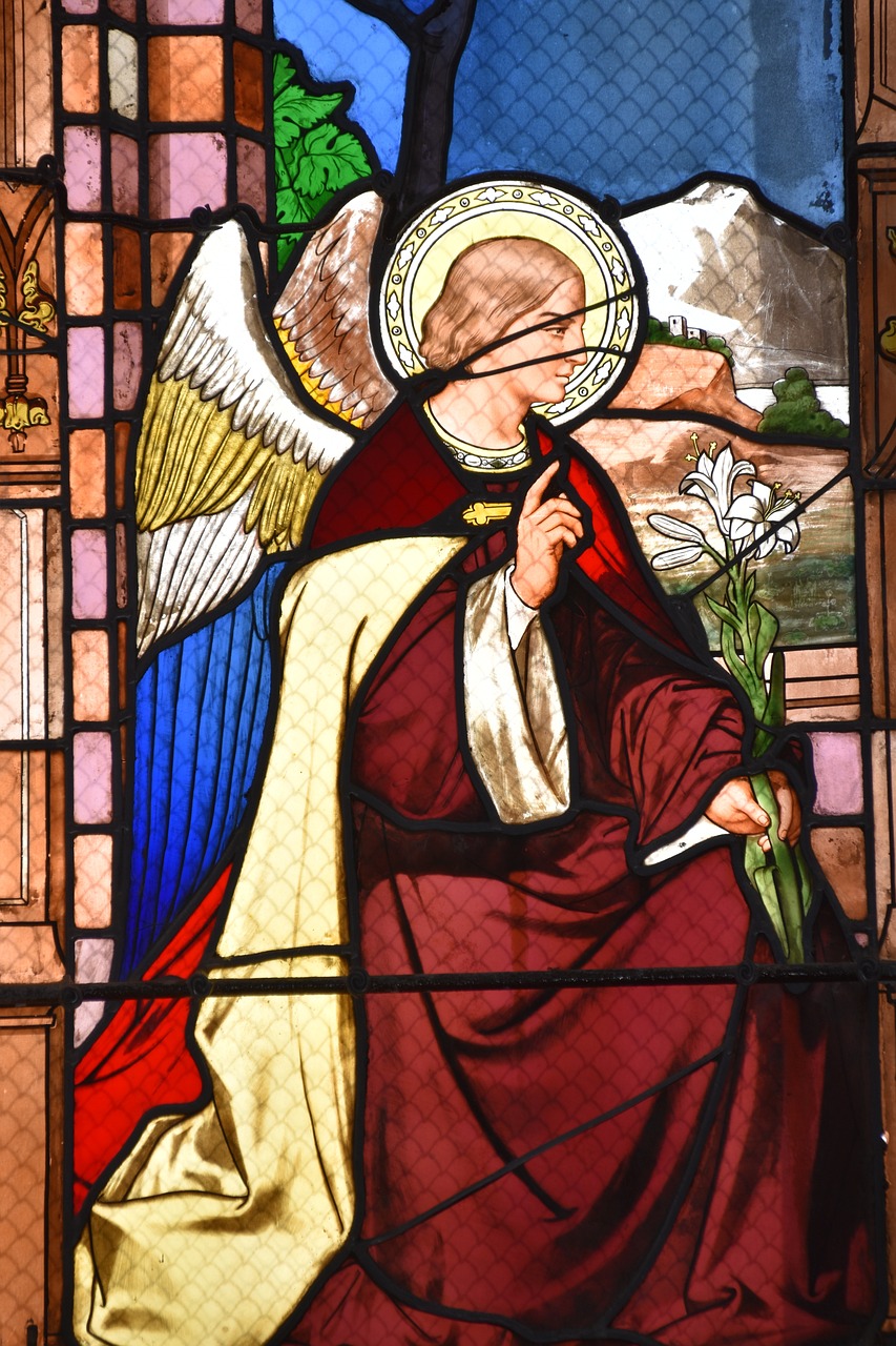 Stained glass St Anthony