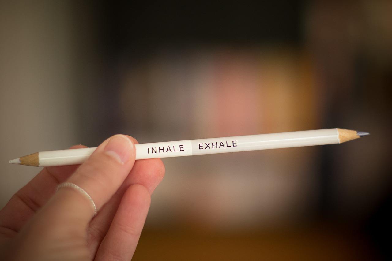 Inhale and exhale pencil