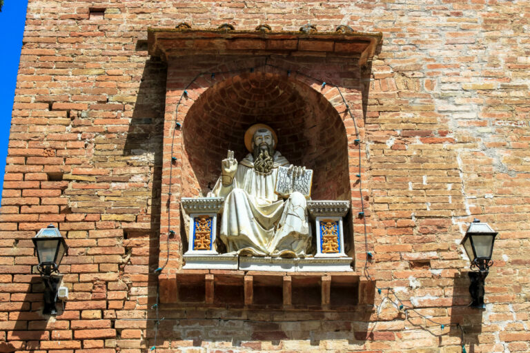 Gatehouse of Abbazia di Monte Oliveto Maggiore, Italy