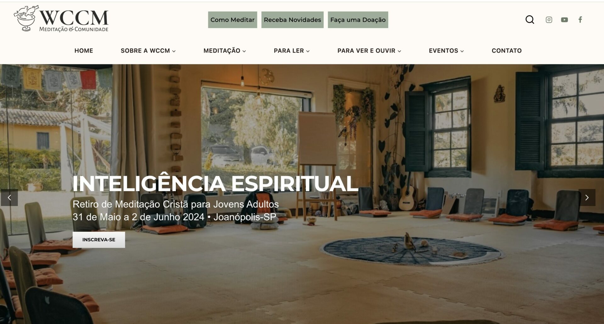 WCCM Brazil home page